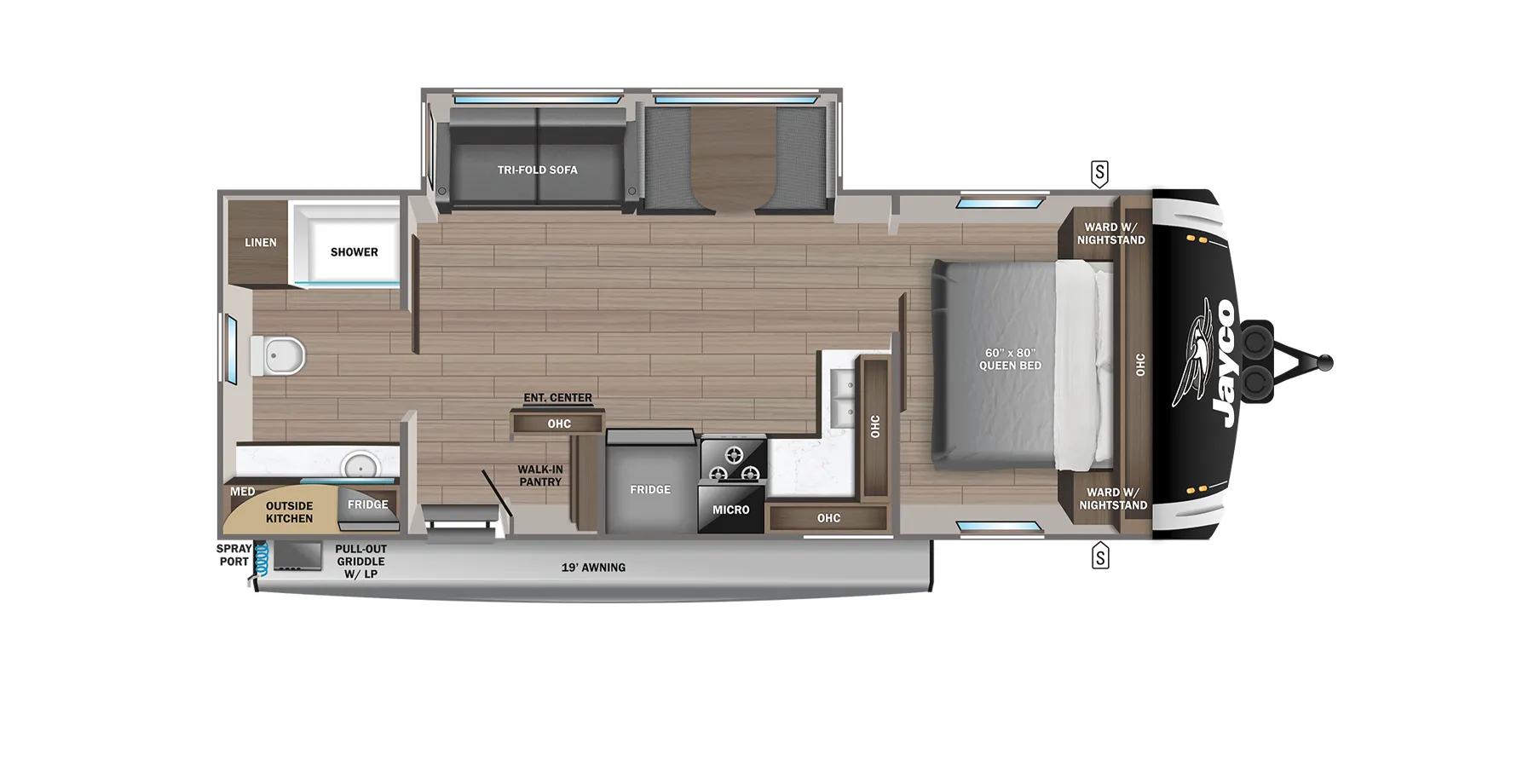 Jayco Jay Feather 25RB floor plan