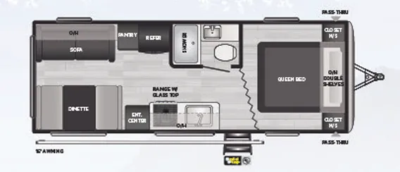 Keystone Springdale 220RD floor plan