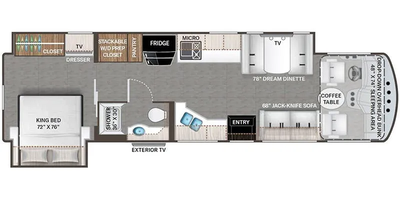 2024 Thor Motor Coach Indigo DD35 floor plan