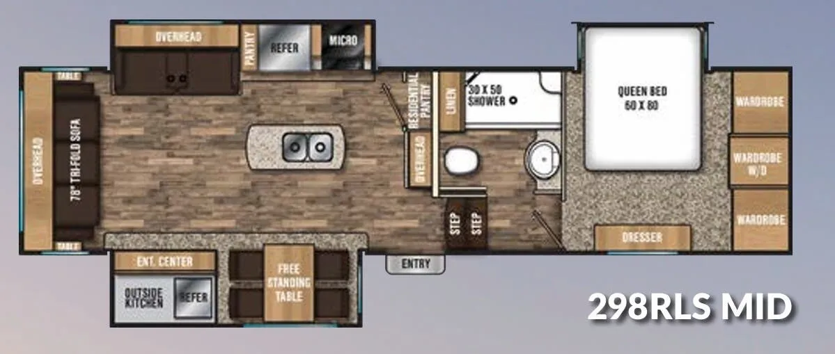 Coachmen Chaparral 298RLS floor plan
