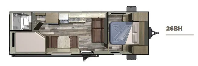 Starcraft Autumn Ridge Outfitter 26BH floor plan