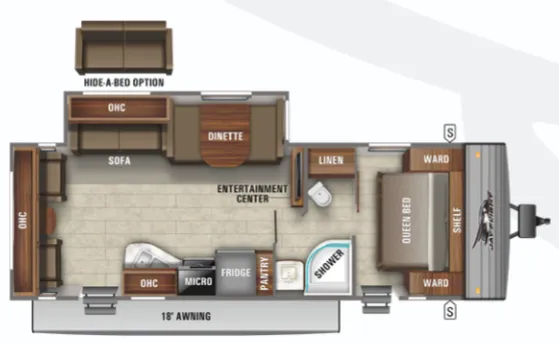 Jayco Jay Flight SLX 8 265RLS floor plan