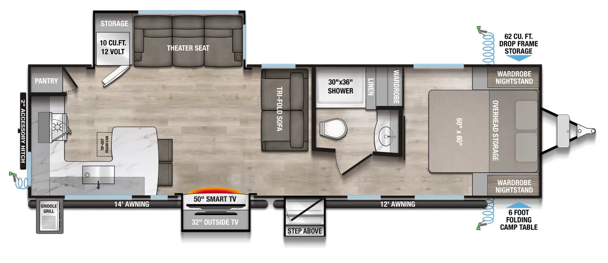 Alliance RV Delta 294RK floor plan