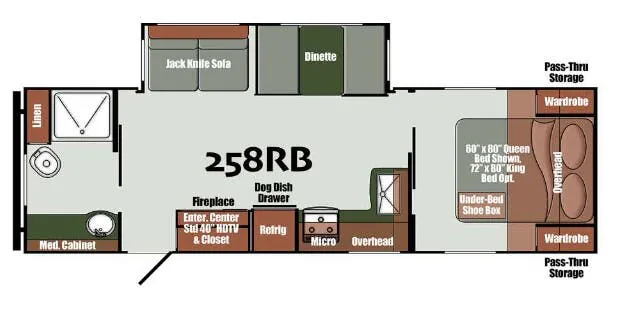 Gulf Stream Yellowstone Ranch Luxury Edition 258RB floor plan