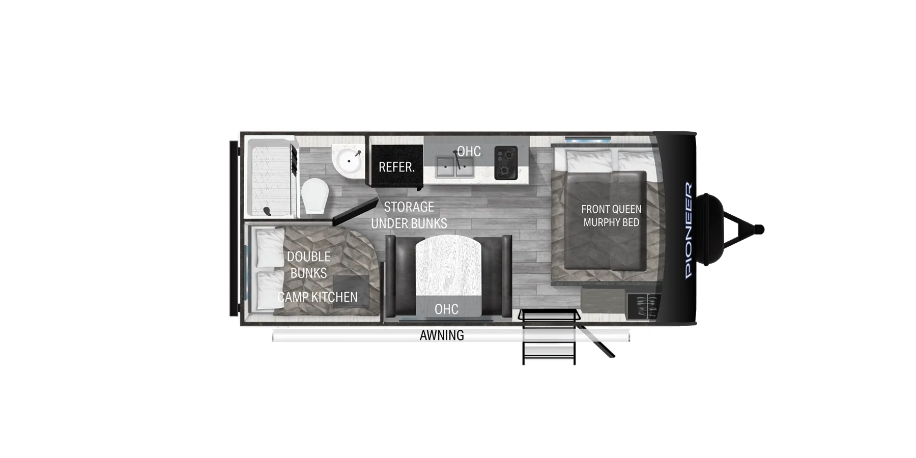 Heartland Pioneer BH170 floor plan
