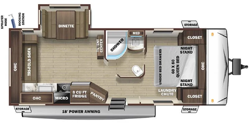 Highland Ridge Silverstar S-Lite SL242RL floor plan