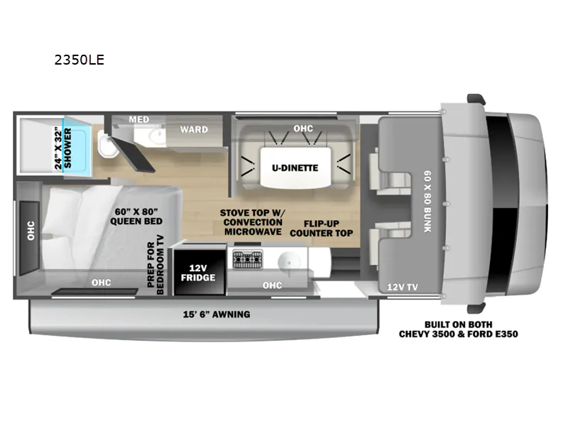 2026 Forest River Sunseeker 23504X4 - Floor plan