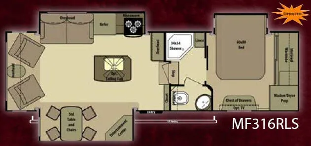 Highland Ridge Mesa Ridge MF316RLS floor plan
