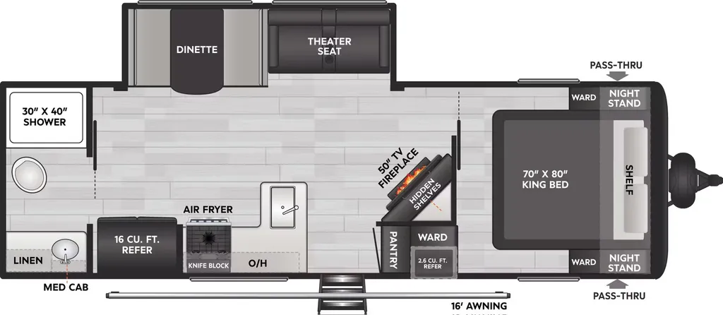 2026 Keystone Coleman Lantern 25RBS floor plan