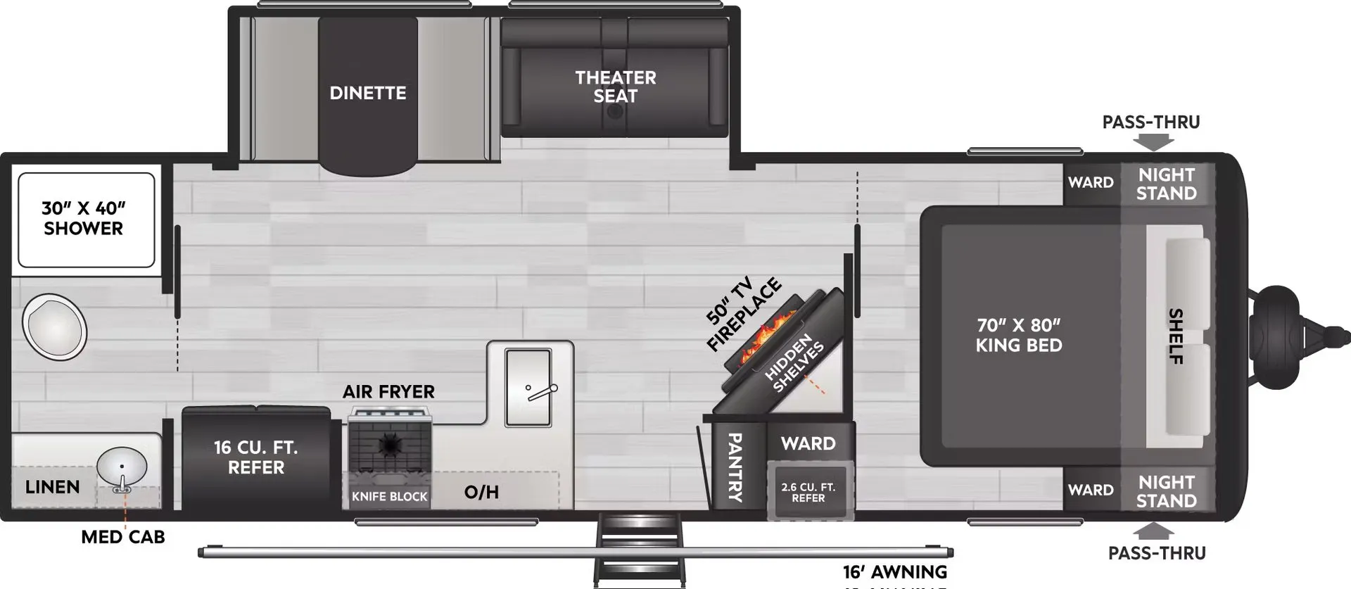 2026 Keystone Coleman Lantern 25RBS - Floor plan