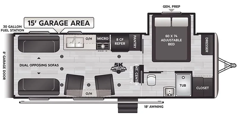 Keystone Fuzion Impact 25V floor plan