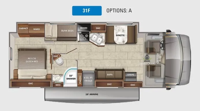 Jayco Redhawk 31F floor plan