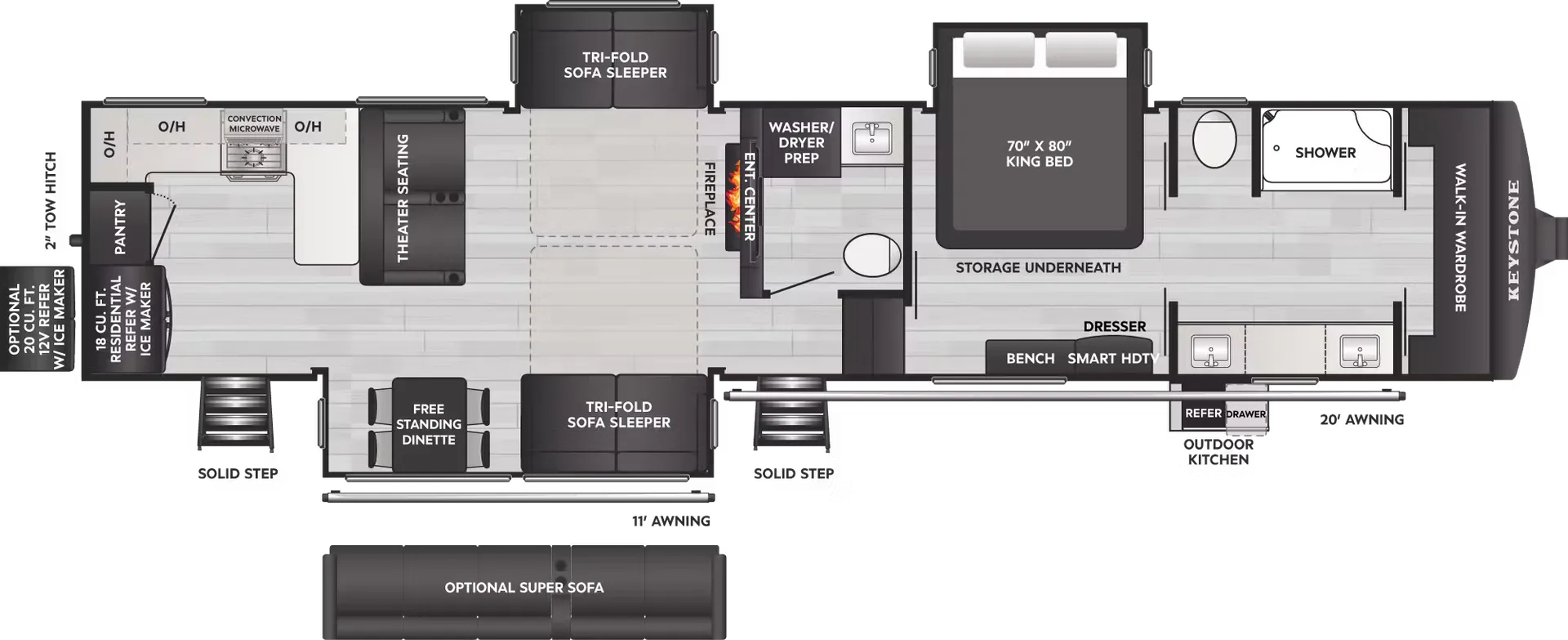 2025 Keystone Alpine 3910RK - Floor plan