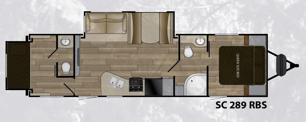 2018 Cruiser RV Shadow Cruiser 289RBS floor plan