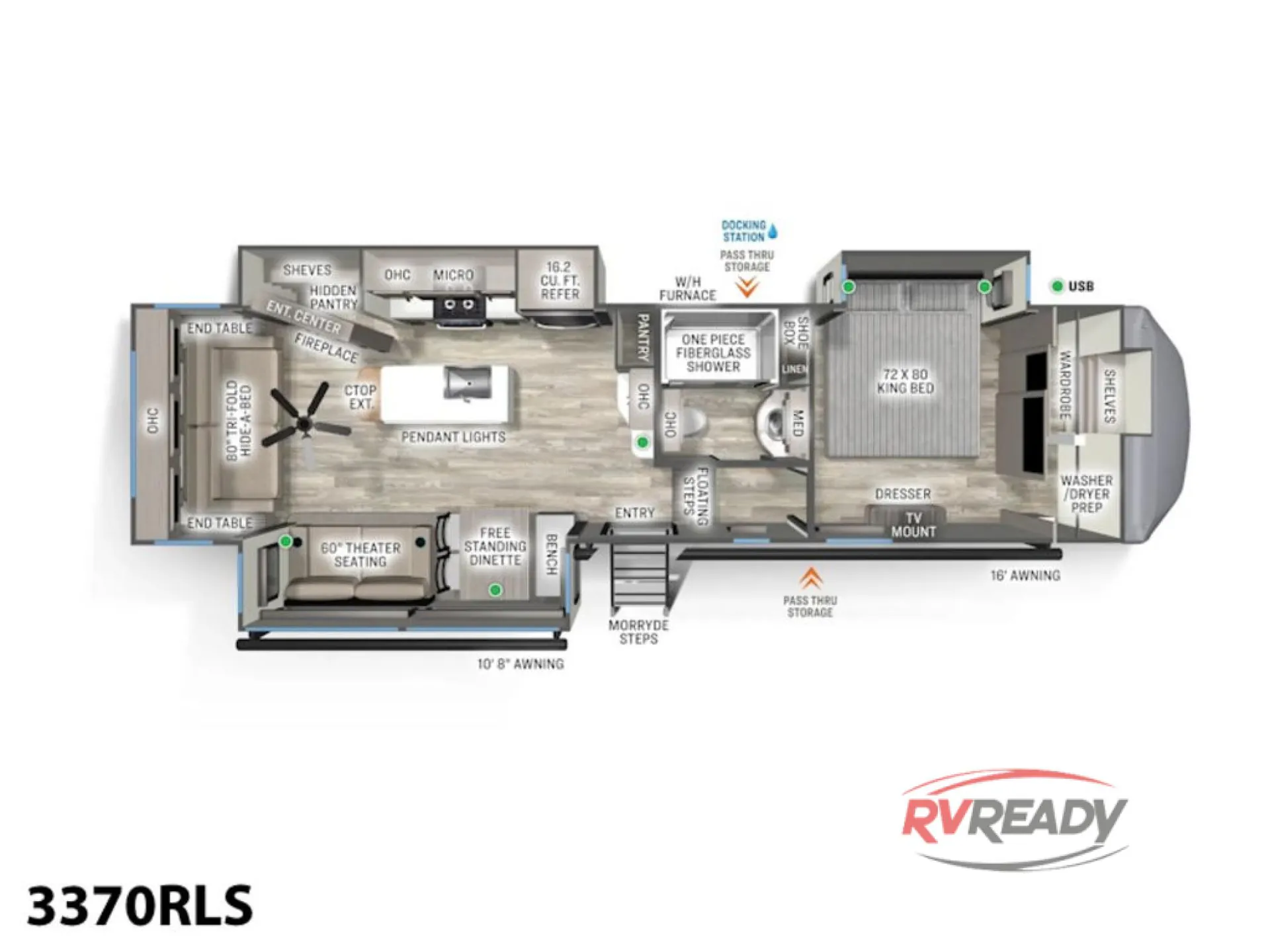 2026 Forest River Sandpiper 3370RLS - Photo 3