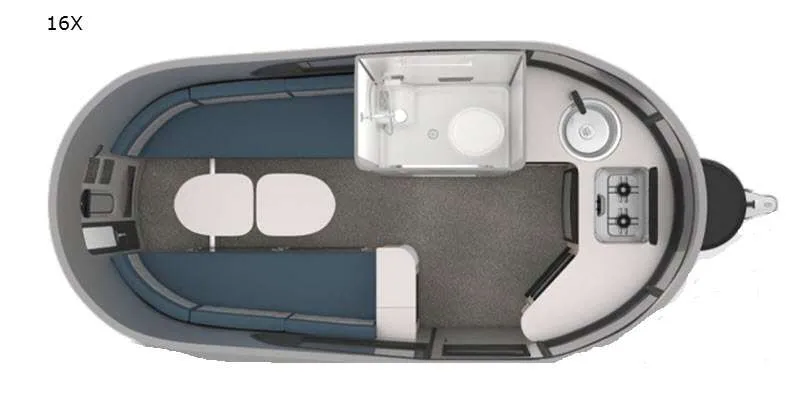 2021 Airstream Basecamp 16X floor plan