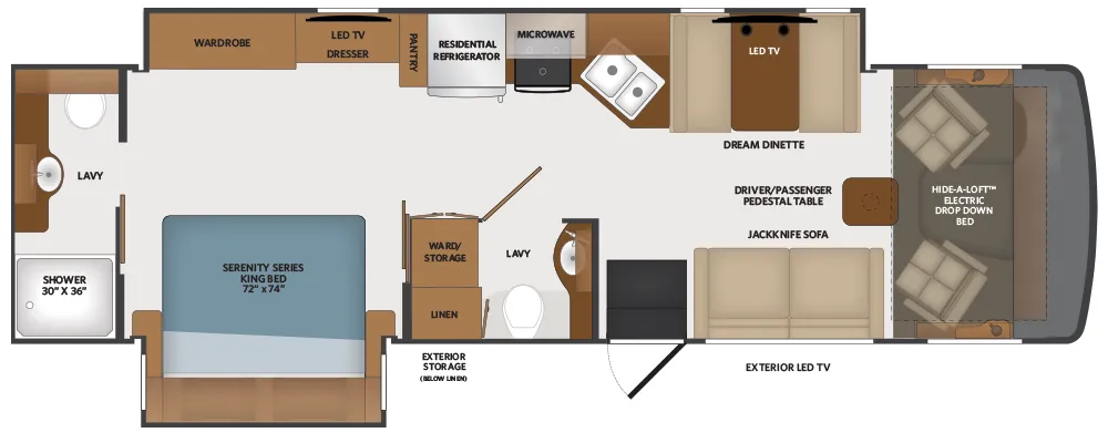 Fleetwood Flair 32N floor plan