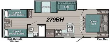 Gulf Stream Ameri-Lite Ultra-Lite 279BH floor plan