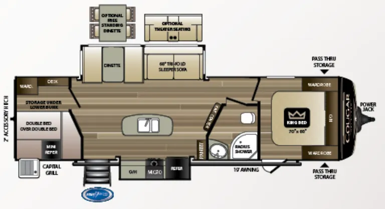 Keystone Cougar Half-Ton 31BHKWE exterior