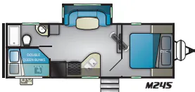 Heartland Mallard M245 floor plan