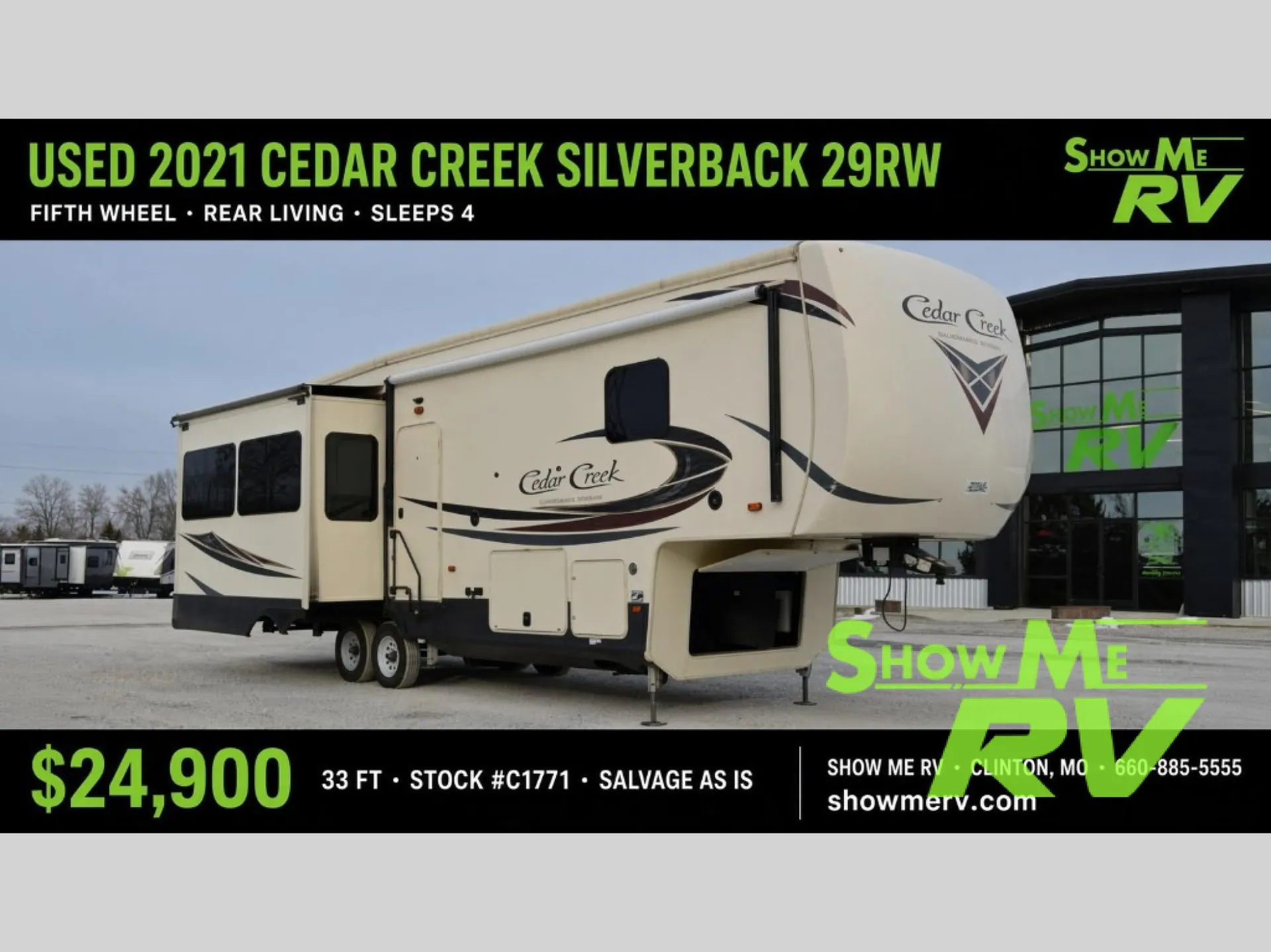 2021 Forest River Cedar Creek Silverback 29RW - Photo 2