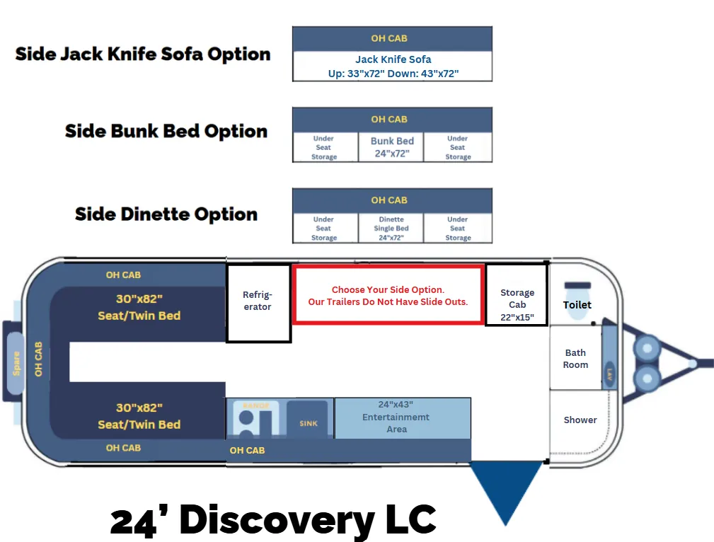 Casita Discovery LC floor plan