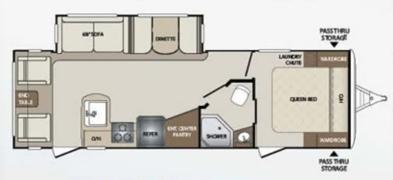 Keystone Bullet 269RLSWE floor plan