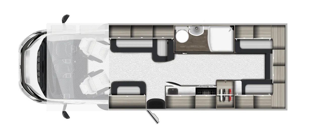 Auto-Trail Expedition Coachbuilt C72 floor plan
