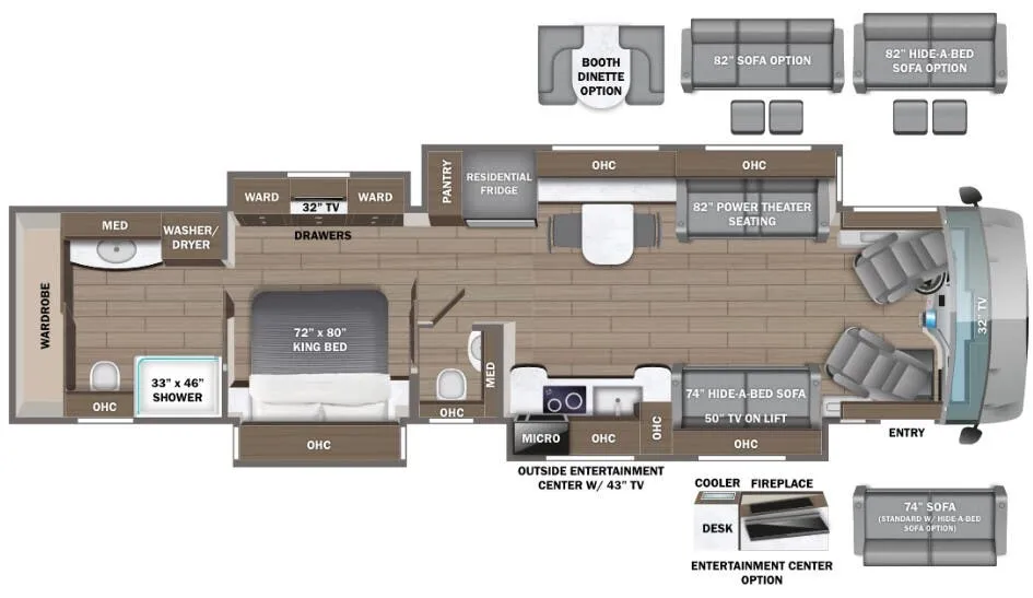 Entegra Coach Anthem 44W floor plan
