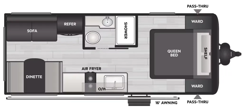 Keystone Coleman 19R floor plan