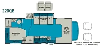 Coachmen Leprechaun 220QB floor plan