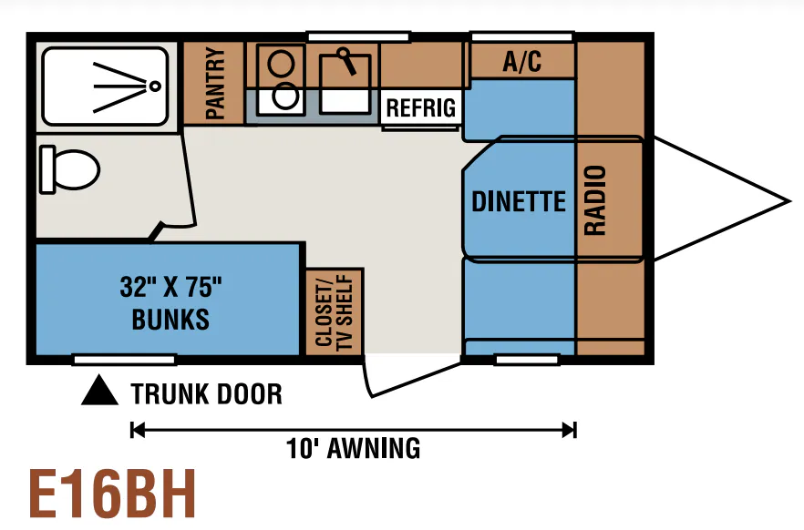 K-Z Spree Escape E16BH floor plan