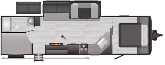 Keystone Hideout 29DFSWE floor plan