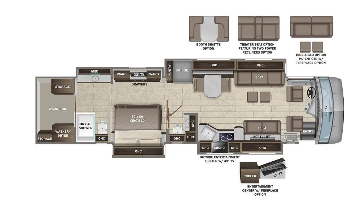 Entegra Coach Aspire 44D floor plan