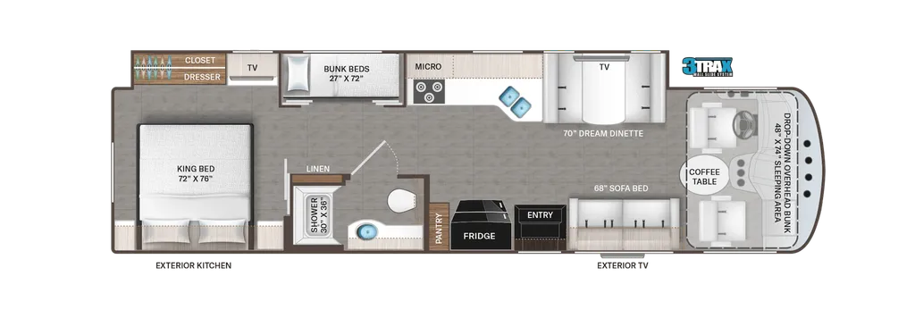 2025 Thor Motor Coach Luminate BB35 floor plan