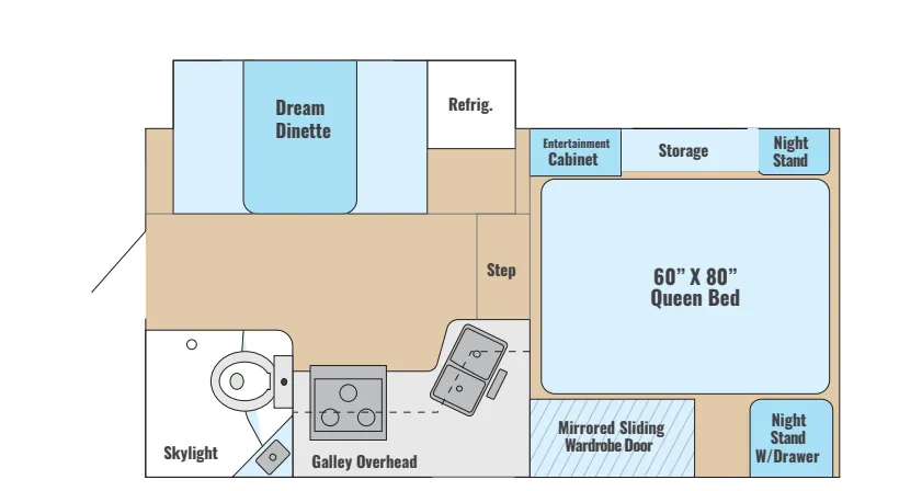 2020 Adventurer Adventurer 89RBS - Floor plan
