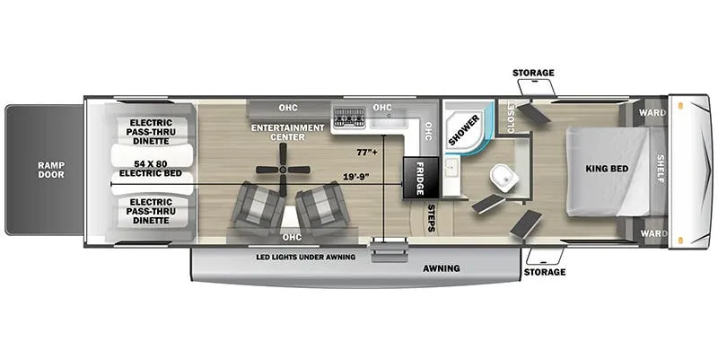 Forest River Shockwave 3210RLX floor plan