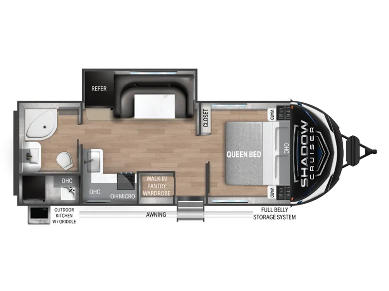 Cruiser RV Shadow Cruiser 239RBS floor plan