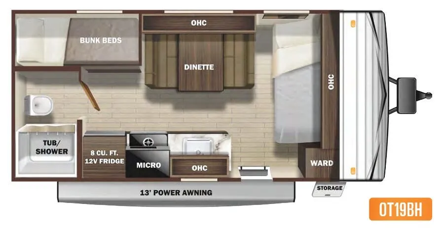 Highland Ridge Open Range Conventional 19BH floor plan