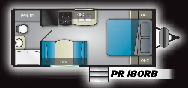 Heartland Prowler 180RB floor plan