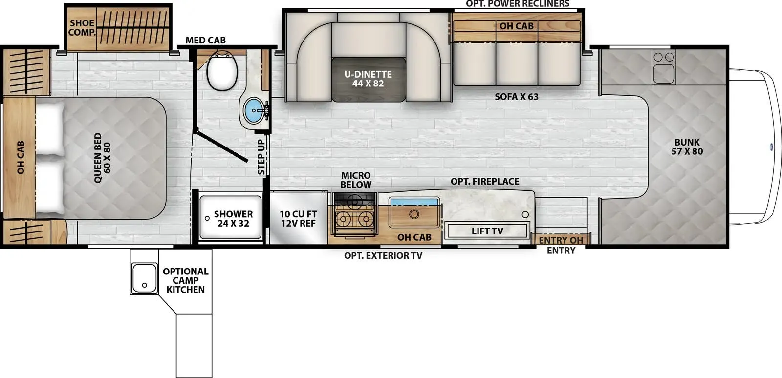 2026 Coachmen Freelander 31MB - Floor plan