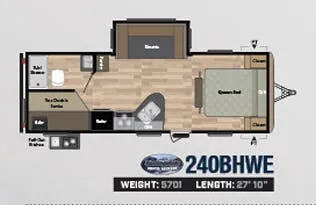 Keystone Springdale 240BHWE floor plan
