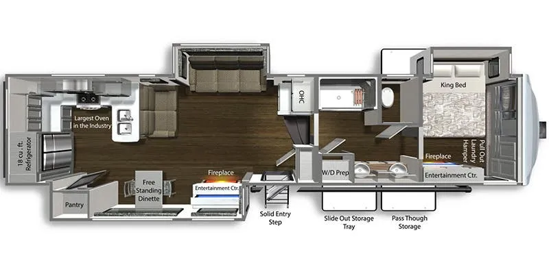 2023 Dutchmen Yukon 399ML - Floor plan
