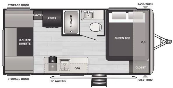 Keystone Springdale Mini 1750RD floor plan