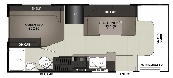 2021 Coachmen Freelander 22XG floor plan