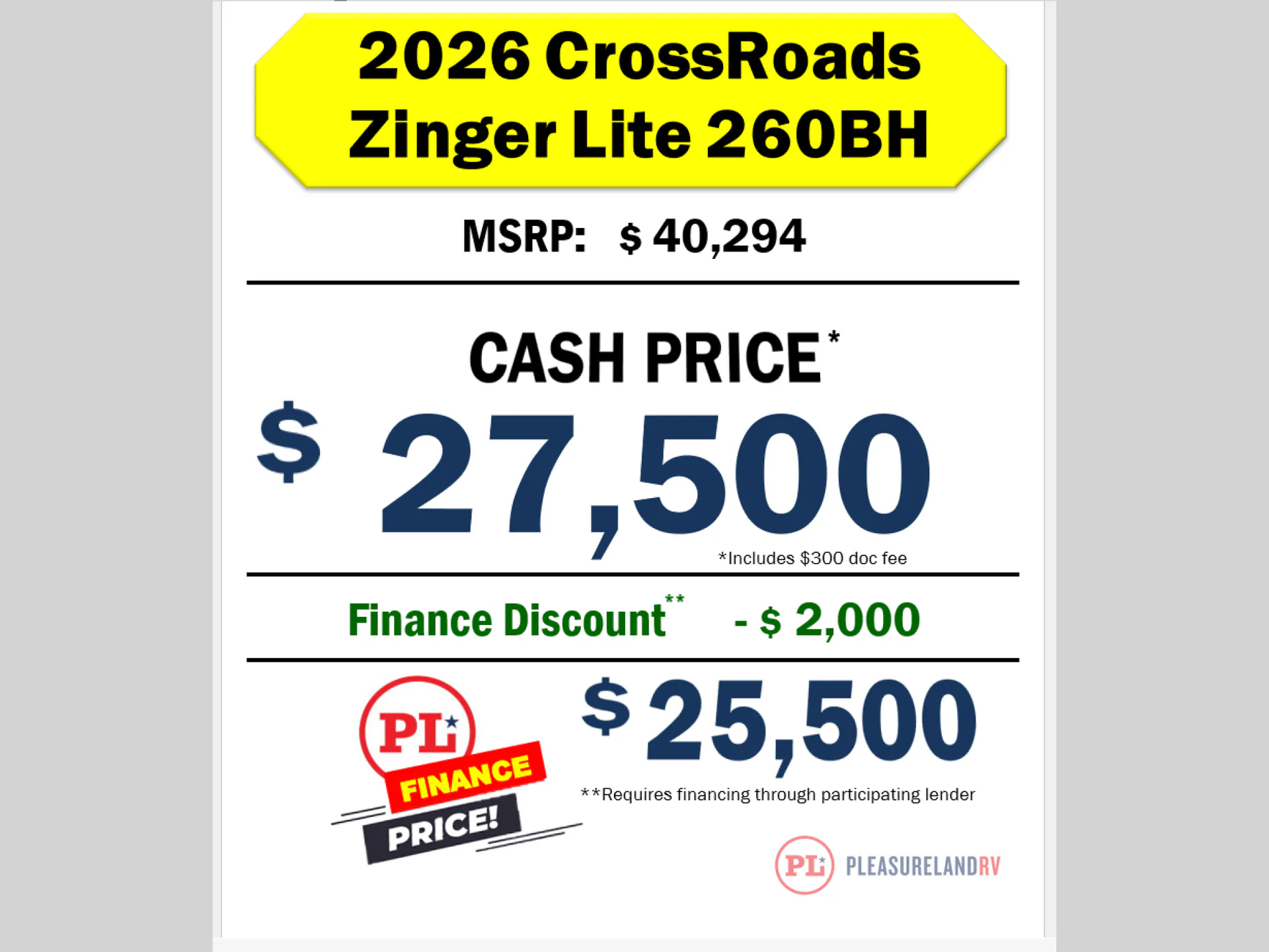 2026 CrossRoads Zinger Lite 260BH - Photo 3
