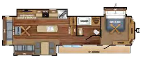 Jayco Jay Flight Bungalow 40RLTS floor plan