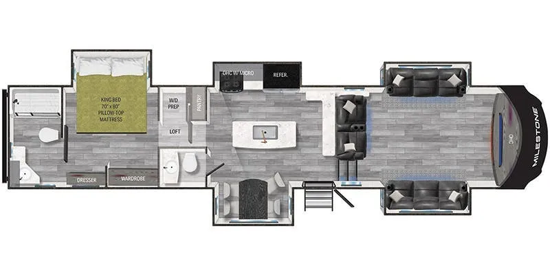 Heartland Milestone 379FLML floor plan
