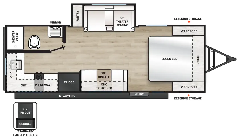 Coachmen Catalina Summit Series 7 194RBS floor plan