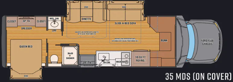 Renegade RV Veracruz 35MDS floor plan